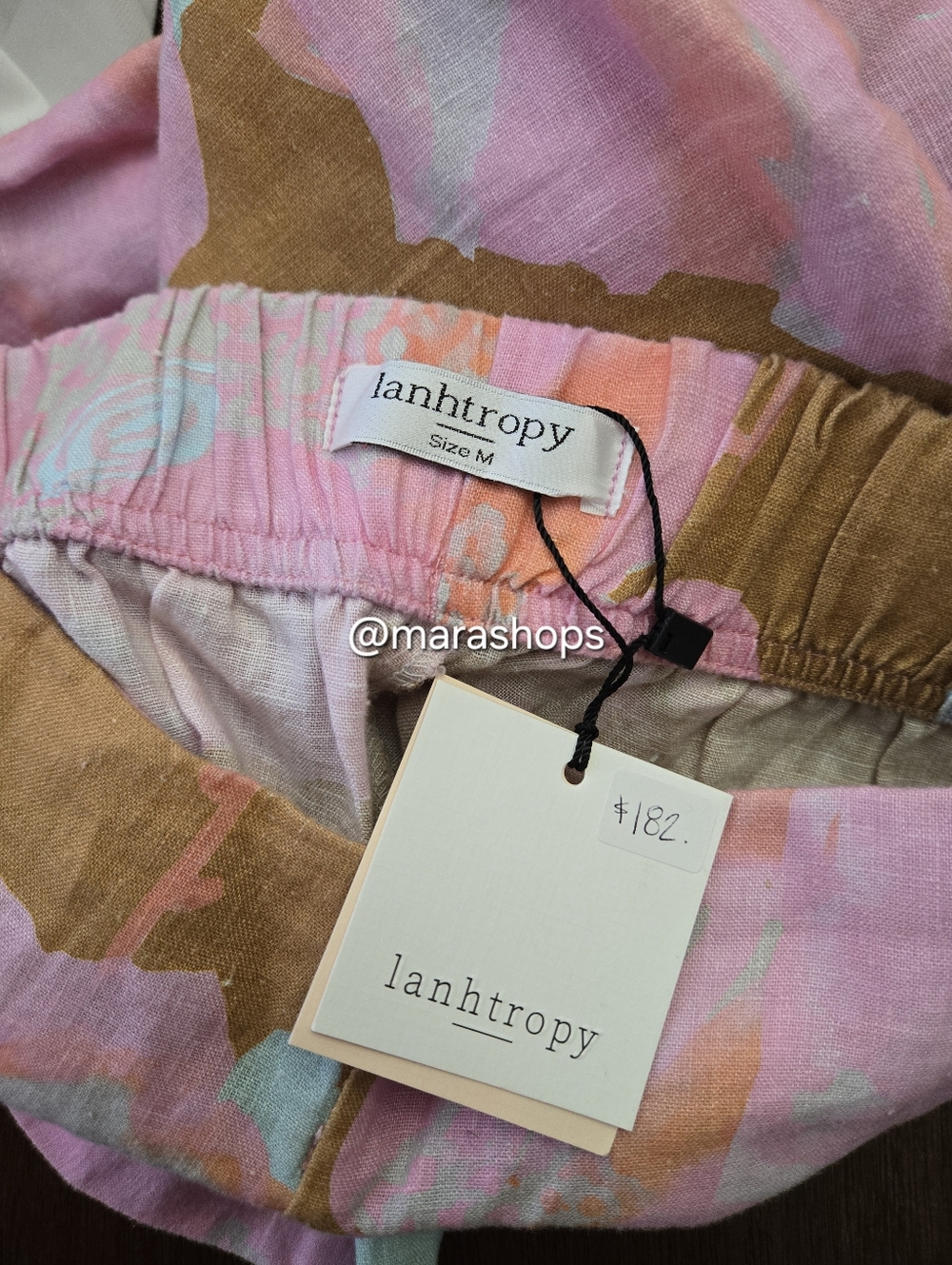 Lanhtropy Ocean Linen Pants Aquarela - Picture 6 of 7